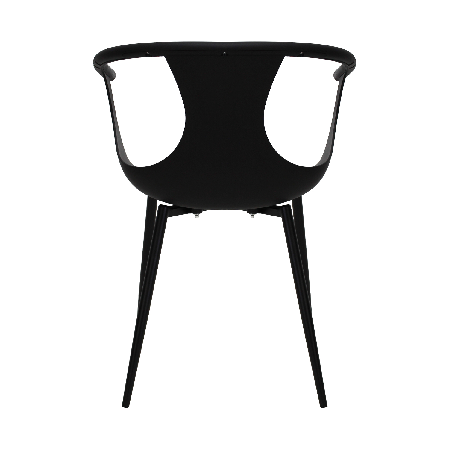 Juego de 4 Sillas para Comedor Nordico Minimalista Catanzaro Negro Mundo In	