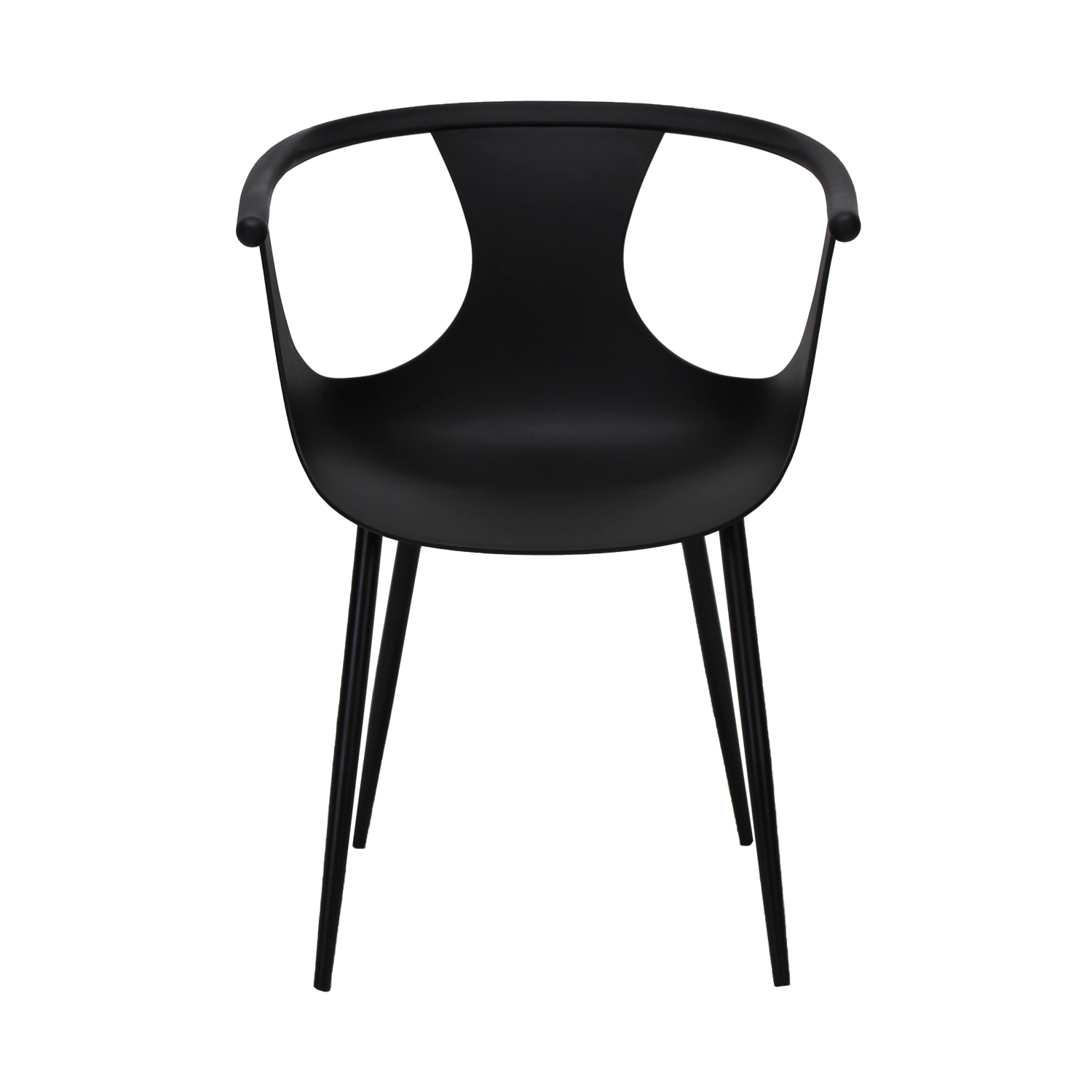 Juego de 4 Sillas para Comedor Nordico Minimalista Catanzaro Negro Mundo In	