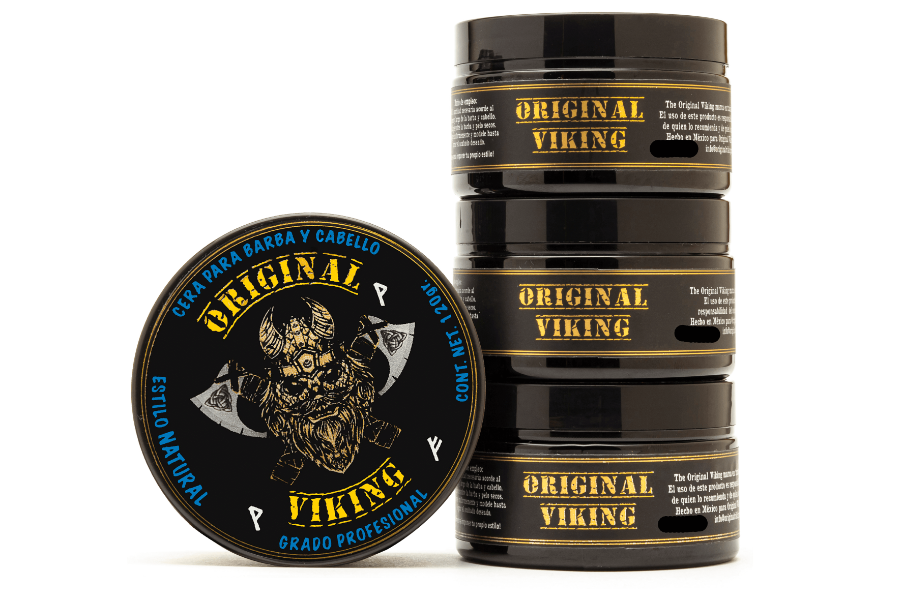 ORIGINAL VIKING | Cera NATURAL - SUPER FRESCA para Barba, Bigote y Cabello NIVEL PREMIUM, siéntete fresco e imponente y con tu estilo. Con Aroma fascinante, Sin sustancias dañinas, Vegano, Cruelty-Free. Atrévete y Conquístalo todo. 120g…
