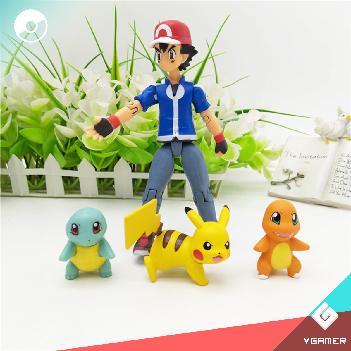 Muñecos Pokémon Ash + Pikachu, Juguetes de Colección