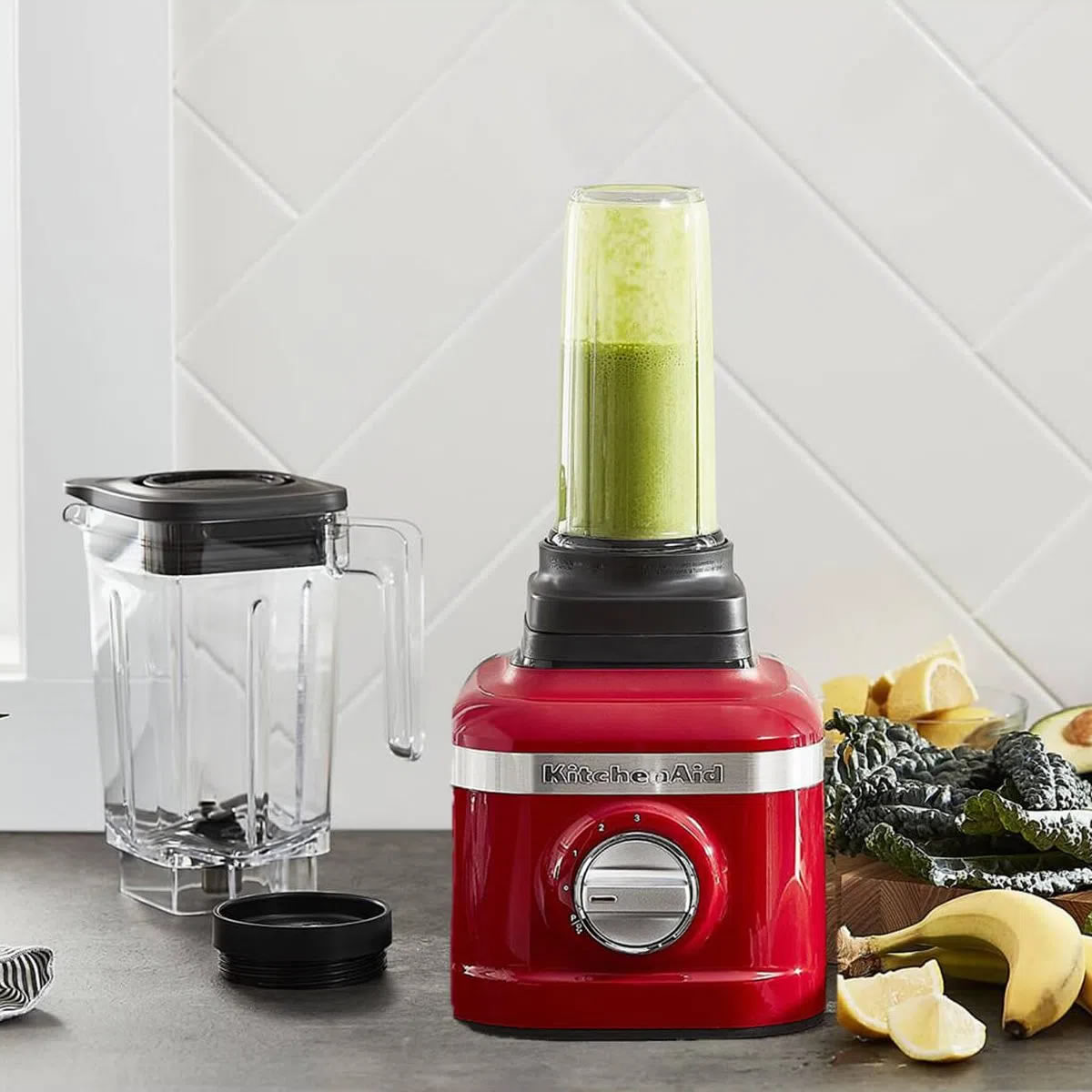 Licuadora + Vaso Individual KitchenAid 7KSB1330MPA - Rojo