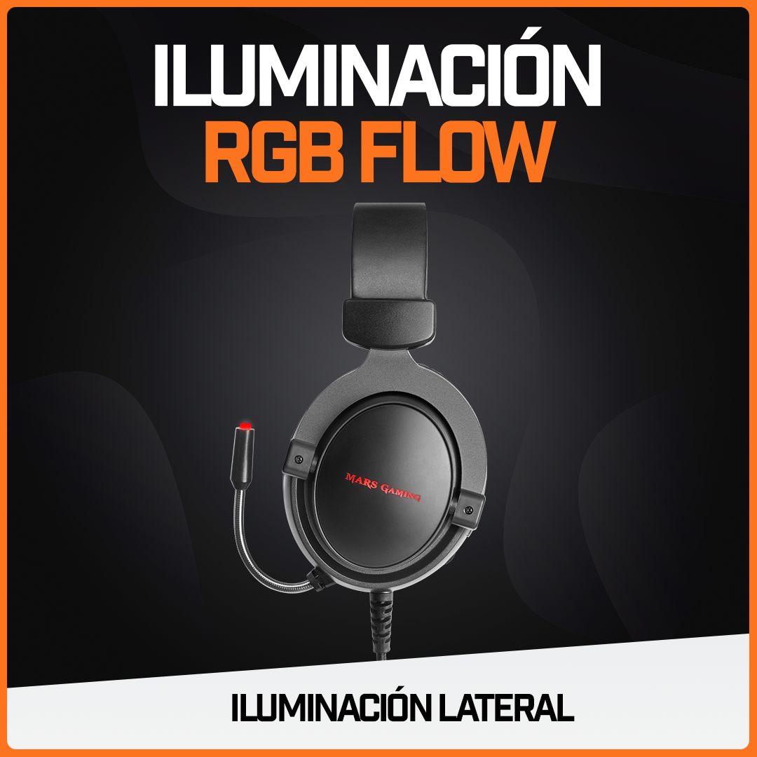 Audífonos Gamer Auriculares Diadema Micrófono Headset Rgb Mars Gaming