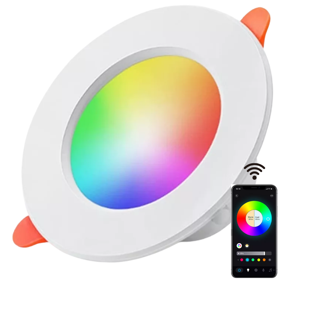 Lampara Techo Inteligente Control Celular Wifi Potencia 9w Lampara Plafón