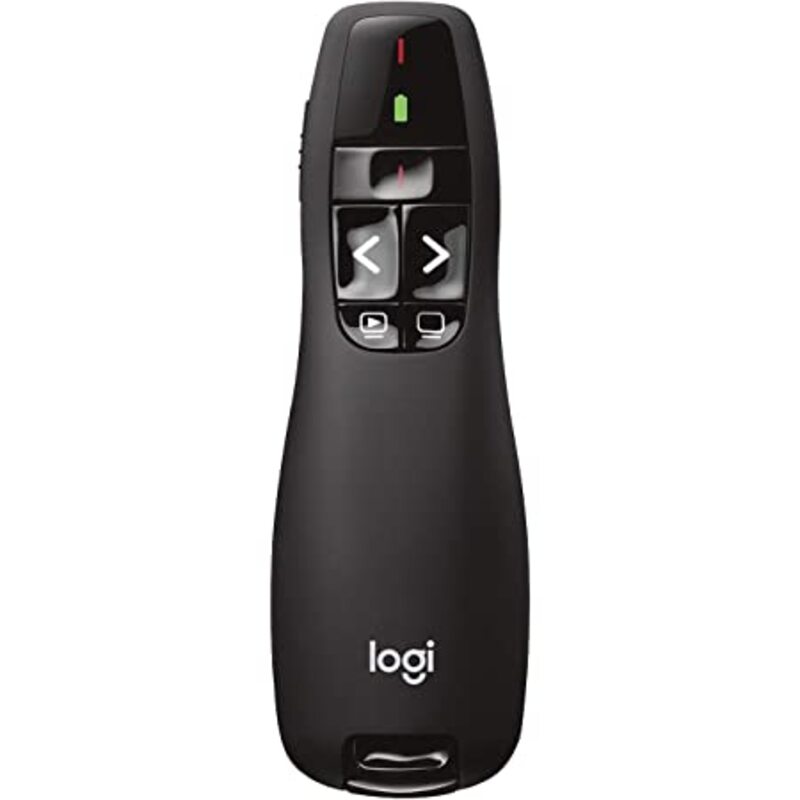 Presentador R400 logitech con receptor usb puntero rojo