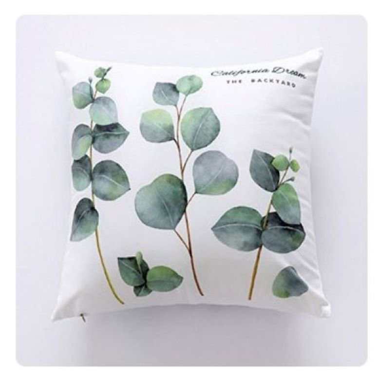 Juego 3 Fundas Para Cojines Decorativos Terciopelo Plantas