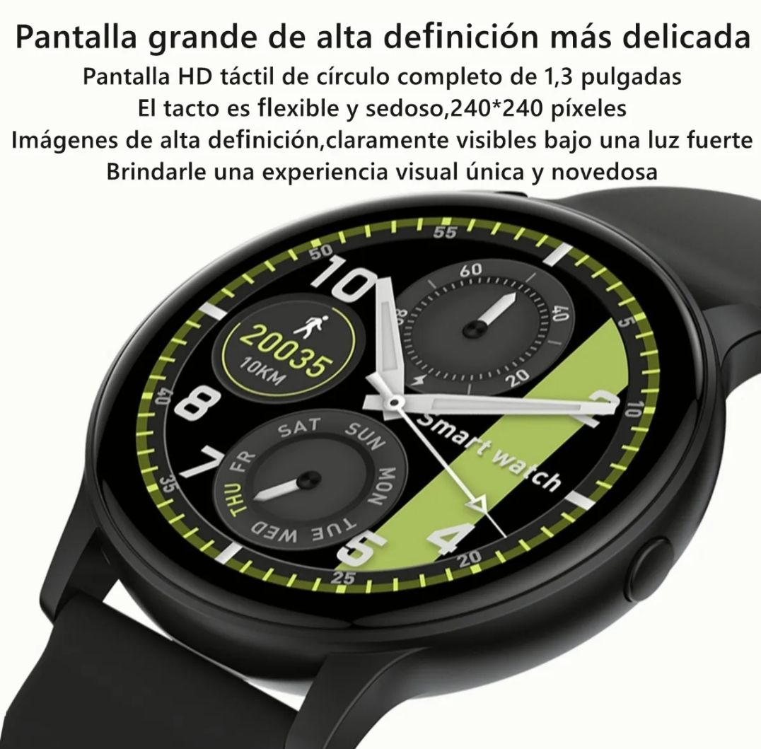 Reloj Inteligente S32 Impermeable Redondo 1.3'' Bluetooth