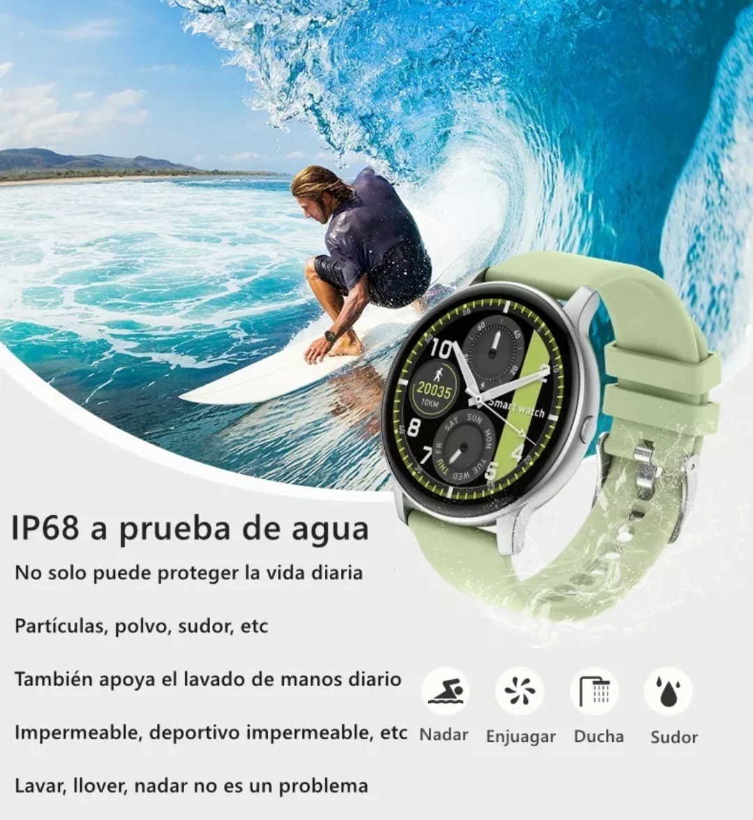 Reloj Inteligente S32 Impermeable Redondo 1.3'' Bluetooth