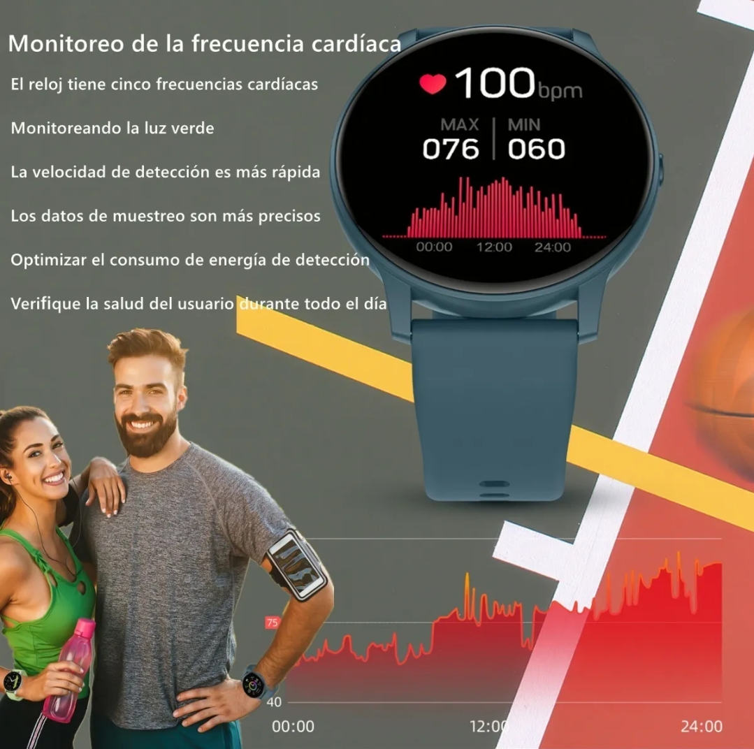 Reloj Inteligente S32 Impermeable Redondo 1.3'' Bluetooth
