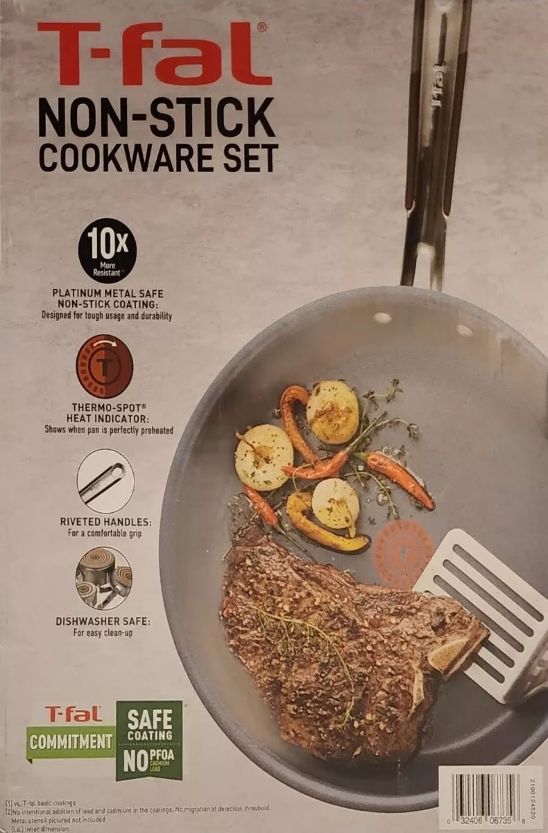 Batería De Cocina T-fal Platinum E106as64 Con 10 Pzas