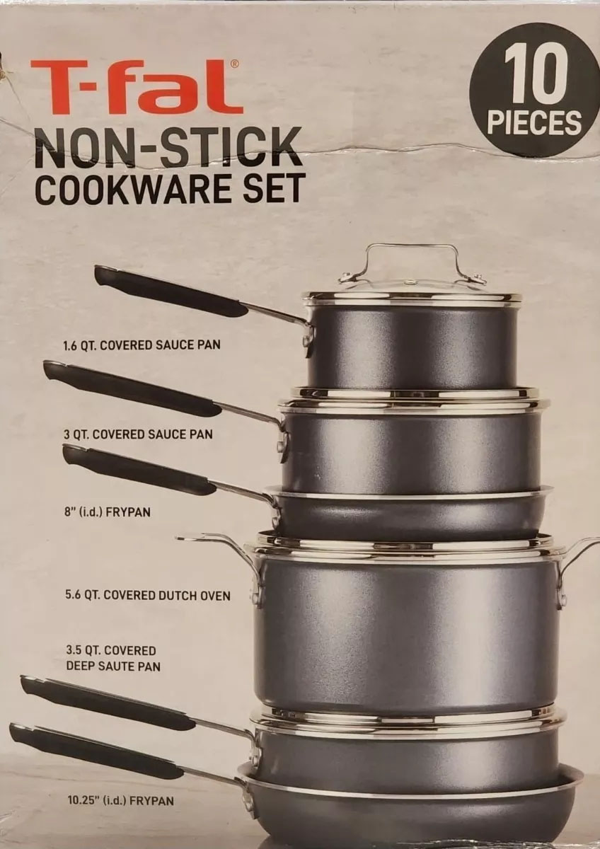 Batería De Cocina T-fal Platinum E106as64 Con 10 Pzas