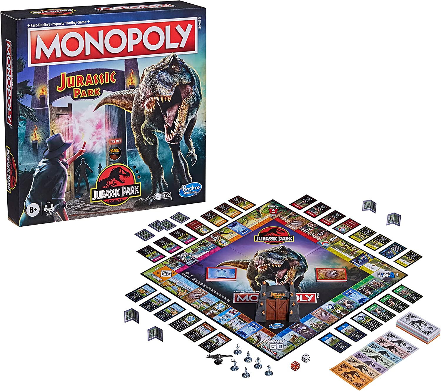 Juego De Mesa Monopoly Jurassic Park Hasbro Sonidos