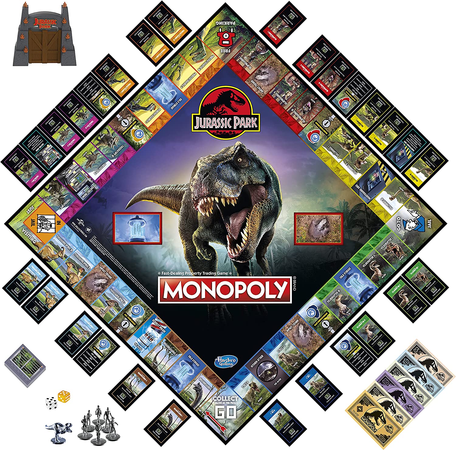  Juego De Mesa Monopoly Jurassic Park Hasbro Sonidos