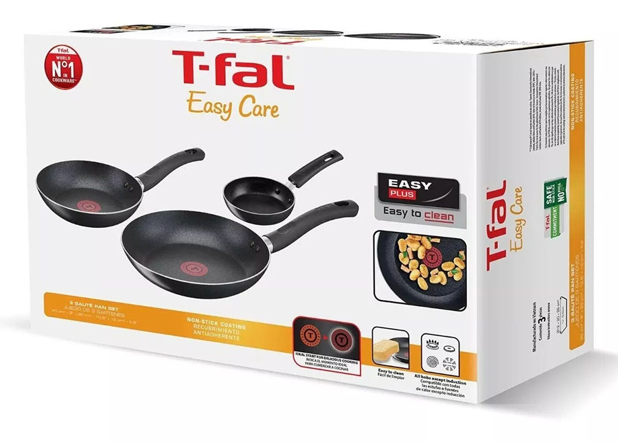 Juego De Sartenes T-fal Easy Care 3 Piezas