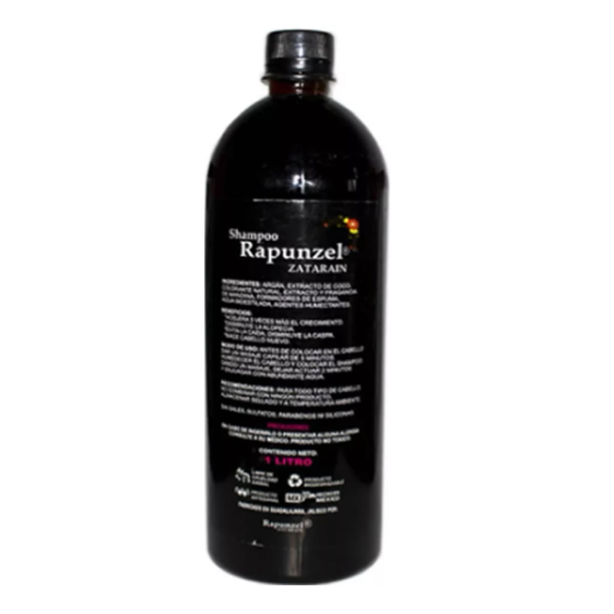Shampoo Rapunzel Zatarain 2 Piezas De 1 Litro C/u