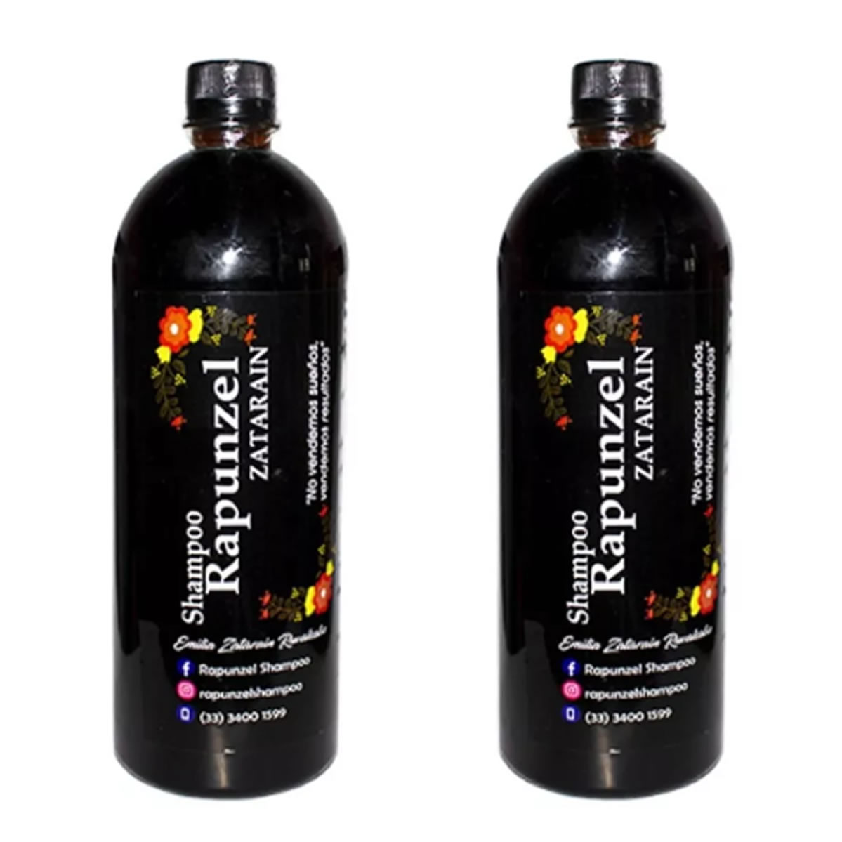 Shampoo Rapunzel Zatarain 2 Piezas De 1 Litro C/u