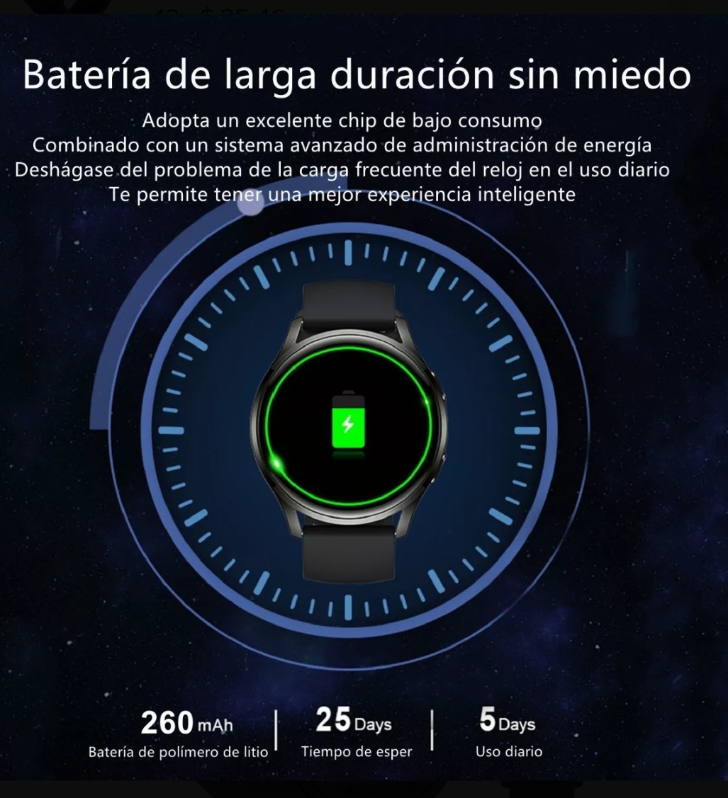 Reloj Inteligente 1.28 Pantalla Táctil Música Llamada