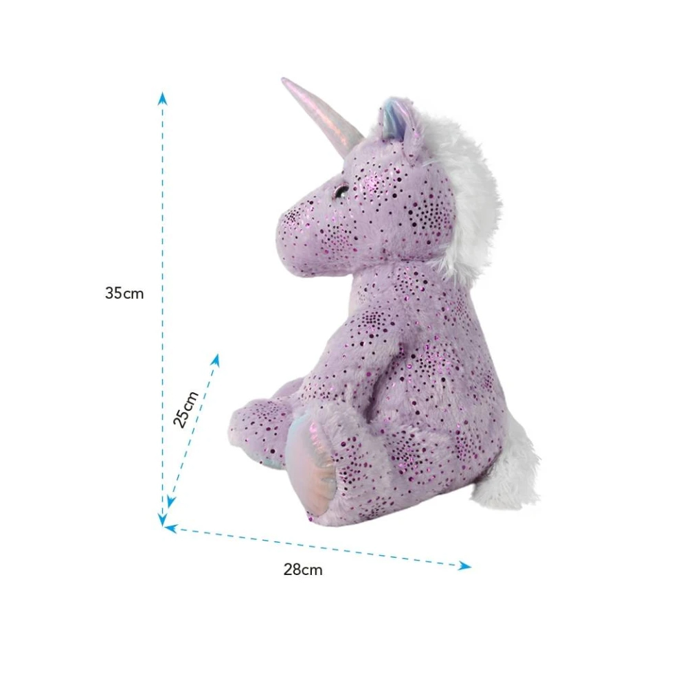Peluche Unicornio Way to Celebrate Sentado Morado 35 cm