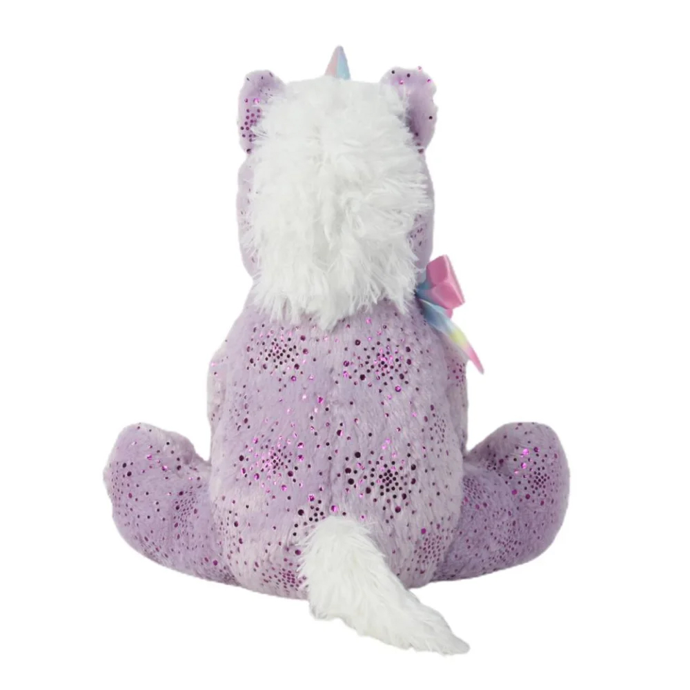 Peluche Unicornio Way to Celebrate Sentado Morado 35 cm