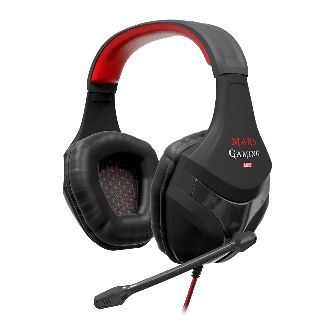 Audífonos Gamer Antiruido Diadema Headset Mic Cómodos MH2 Mars Gaming