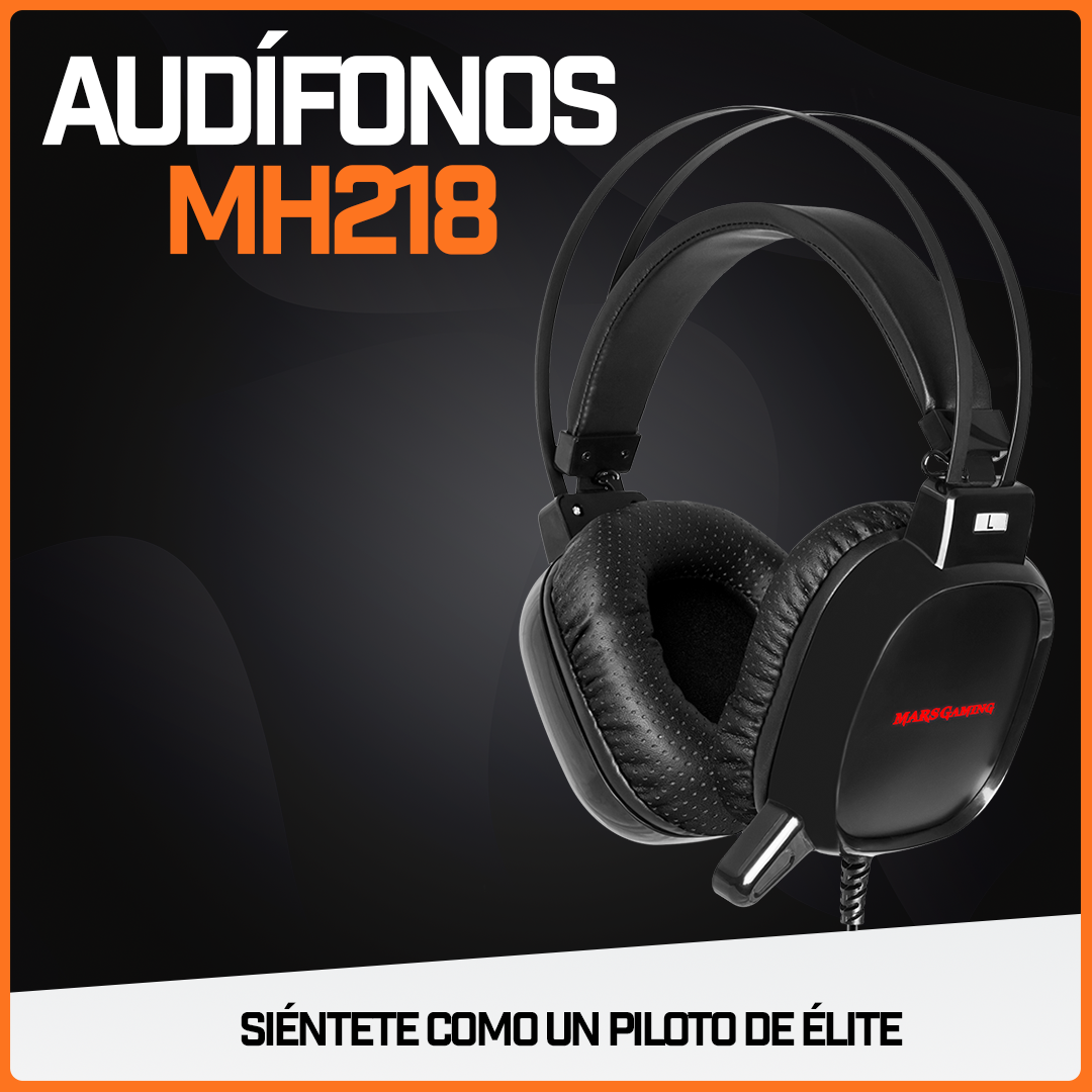 Audífonos Gamer Ergonómico Diadema Headset Mic Rgb MH218