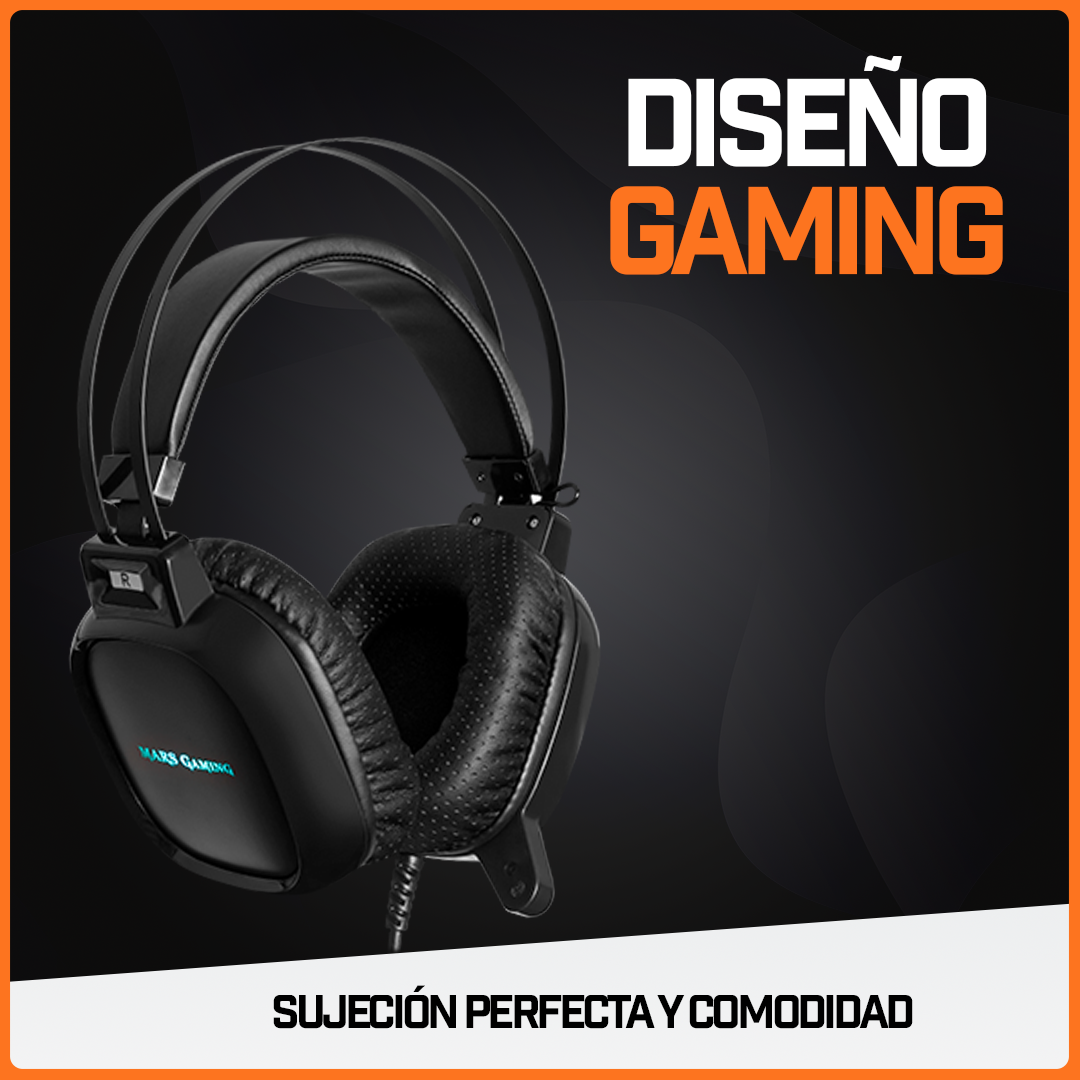 Audífonos Gamer Ergonómico Diadema Headset Mic Rgb MH218