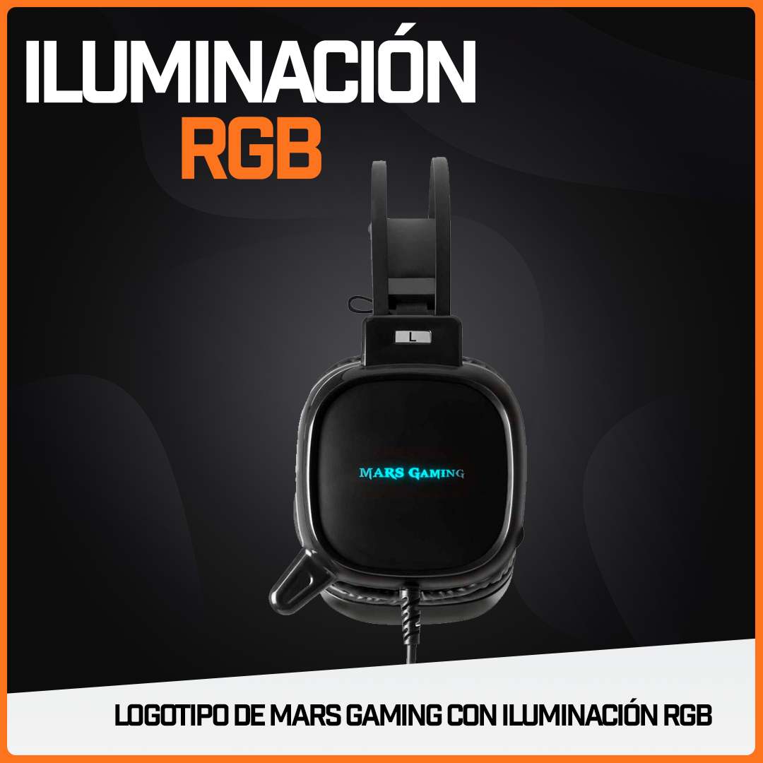 Audífonos Gamer Ergonómico Diadema Headset Mic Rgb MH218
