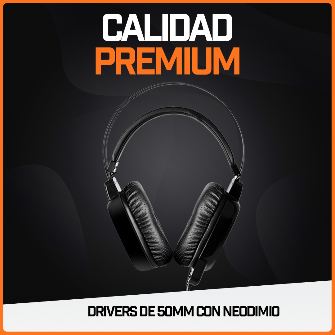 Audífonos Gamer Ergonómico Diadema Headset Mic Rgb MH218