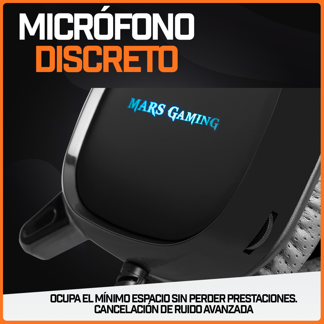 Audífonos Gamer Ergonómico Diadema Headset Mic Rgb MH218