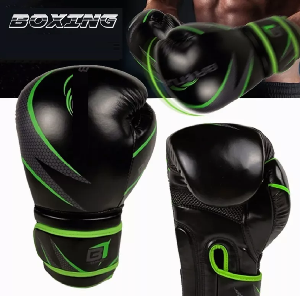 Guantes De Box Profesionales Boxeo Kick Boxing Entrenamiento 8 Oz