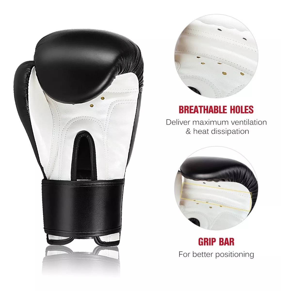 Guantes De Boxeo Con Protector Bucal Deportivo Para Adultos 12 Oz