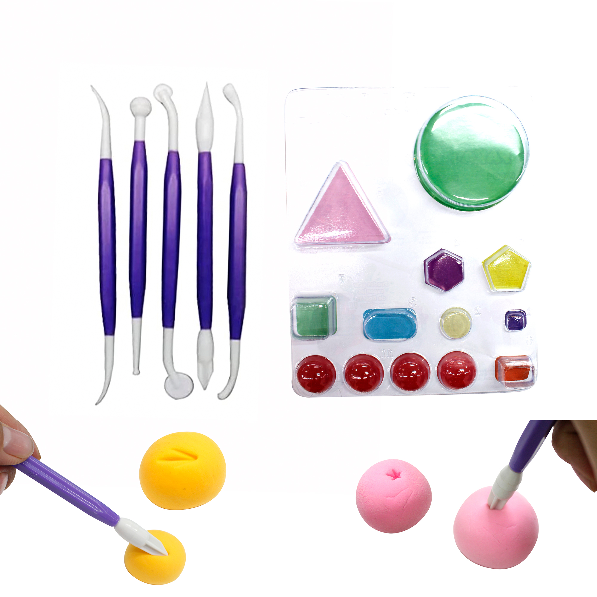 FOAMY MOLDEABLE KIT NO.1 CON ESTILETES Y DOSIFICADOR PARA MANUALIDAD DIY