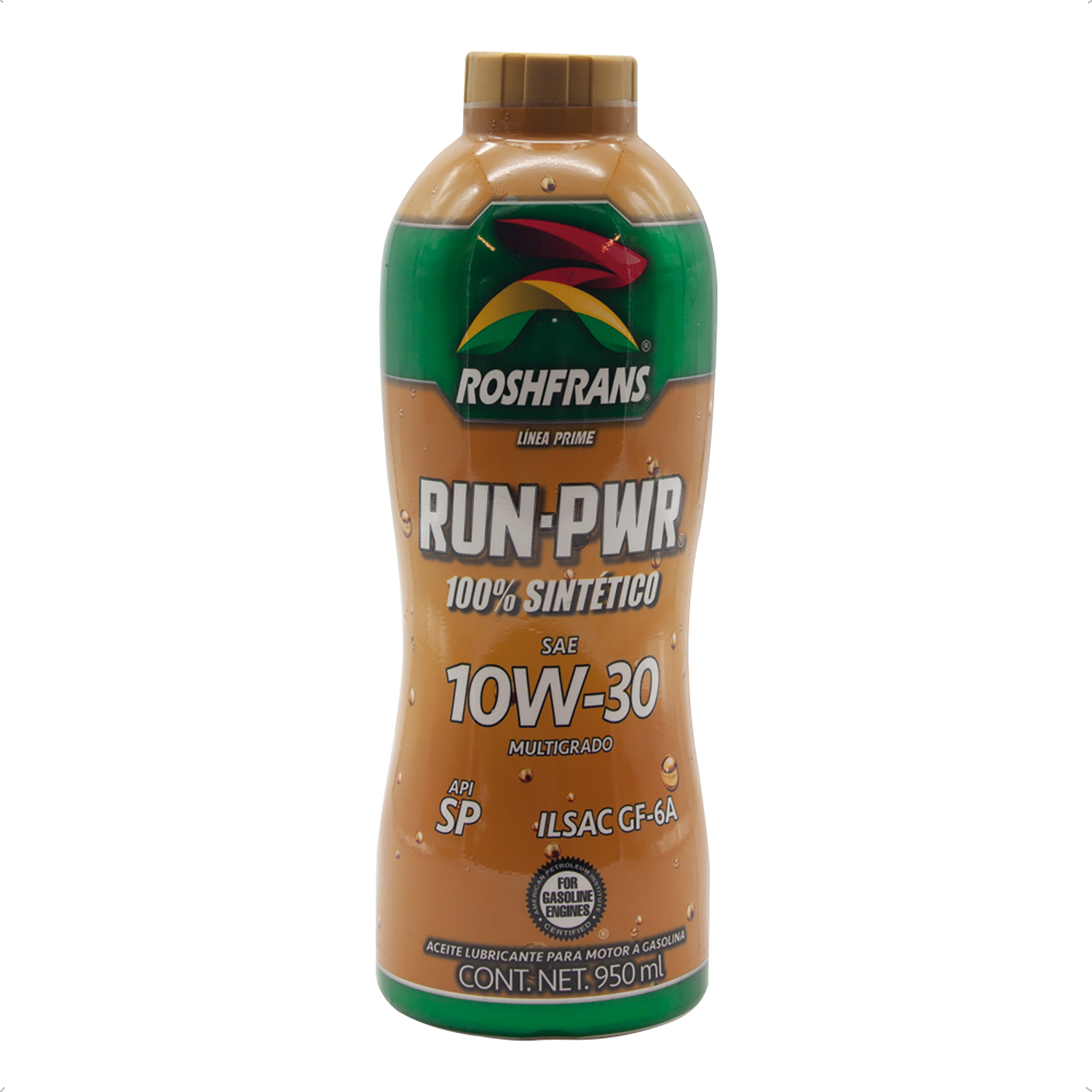 Aceite Motor 10W30 RUN-PWR SINTETICO 950 ml Roshfrans 