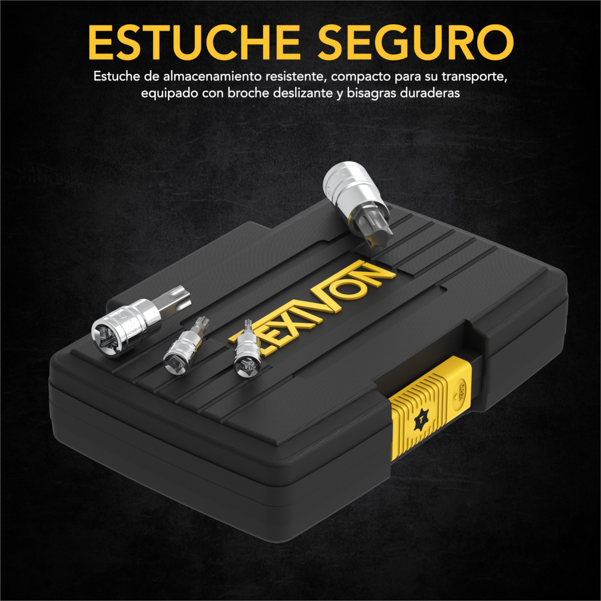 Juego Herramientas Dados Mecánica LEXIVON 13 pzas TORX