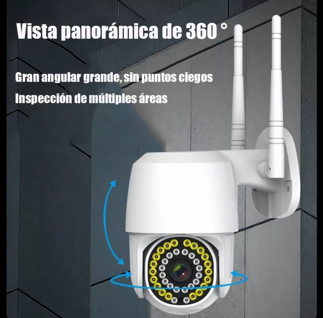 Cámara De Seguridad Wifi 1080p Hd 38 Led Alarma Remota