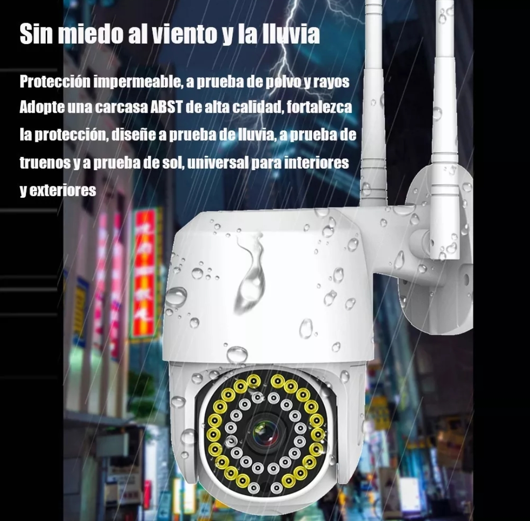 Cámara De Seguridad Wifi 1080p Hd 38 Led Alarma Remota