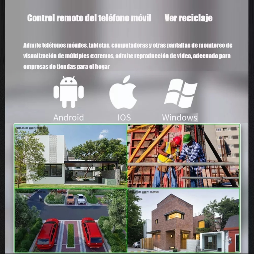 Cámara De Seguridad Wifi 1080p Hd 38 Led Alarma Remota