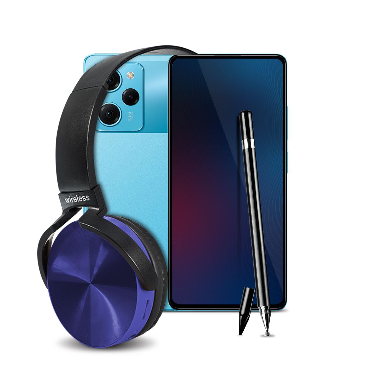 Combo Celular Xiaomi Poco X5 Pro 5G 8GB 256GB 6.67Pulg FHD+ Azul + Audífonos + Lápiz
