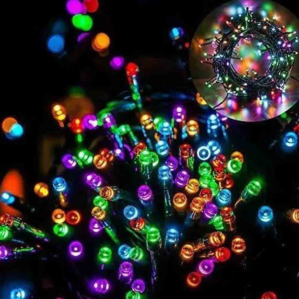 Serie Navideña Luz Multicolor 100 focos