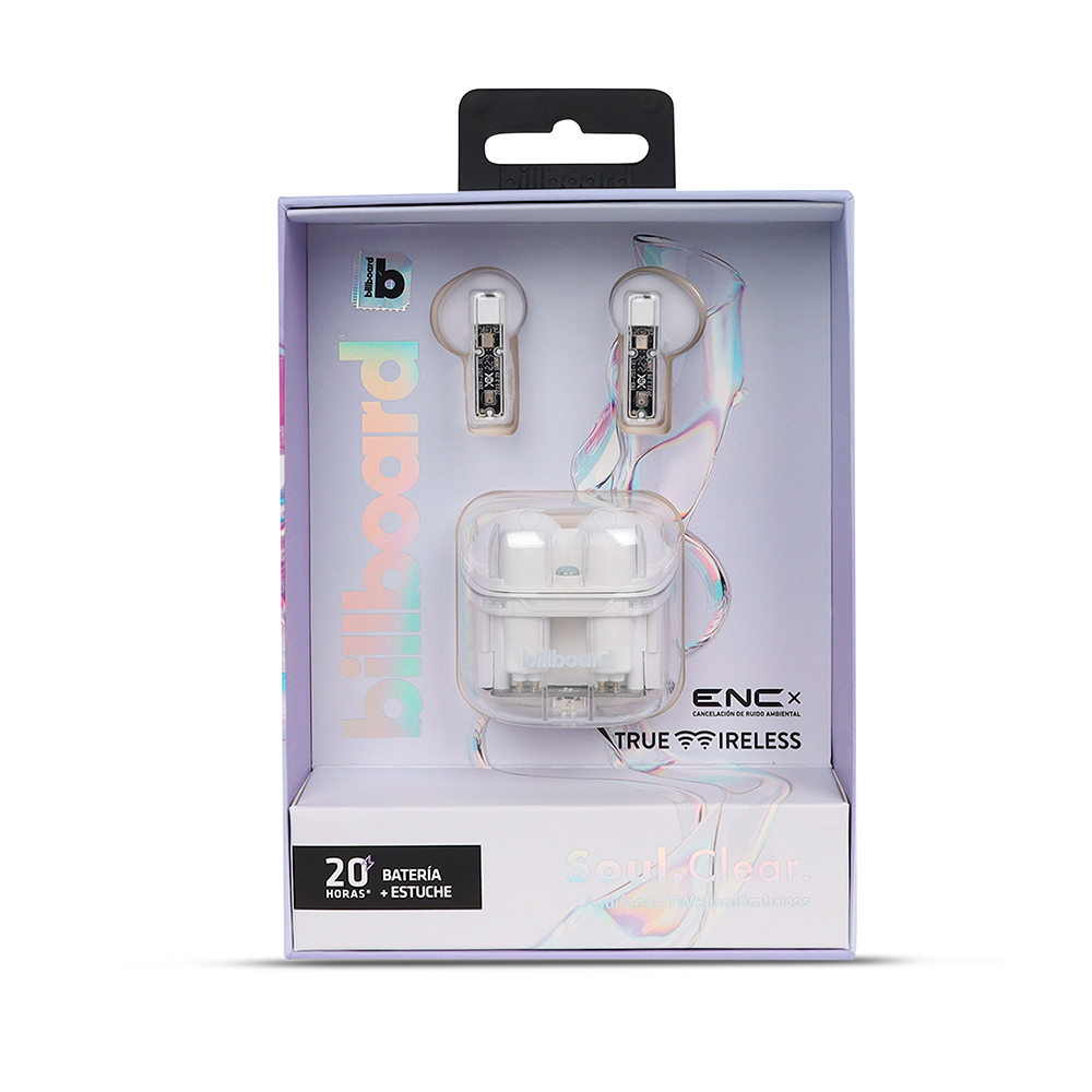 Audífonos TWS Soul Clear Billboard Color Blanco