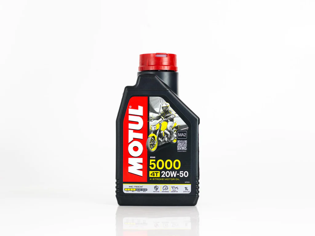 ACEITE PARA MOTOR A GASOLINA 4 TIEMPOS MOTUL 5000 20W50 1L SEMISINTETICO