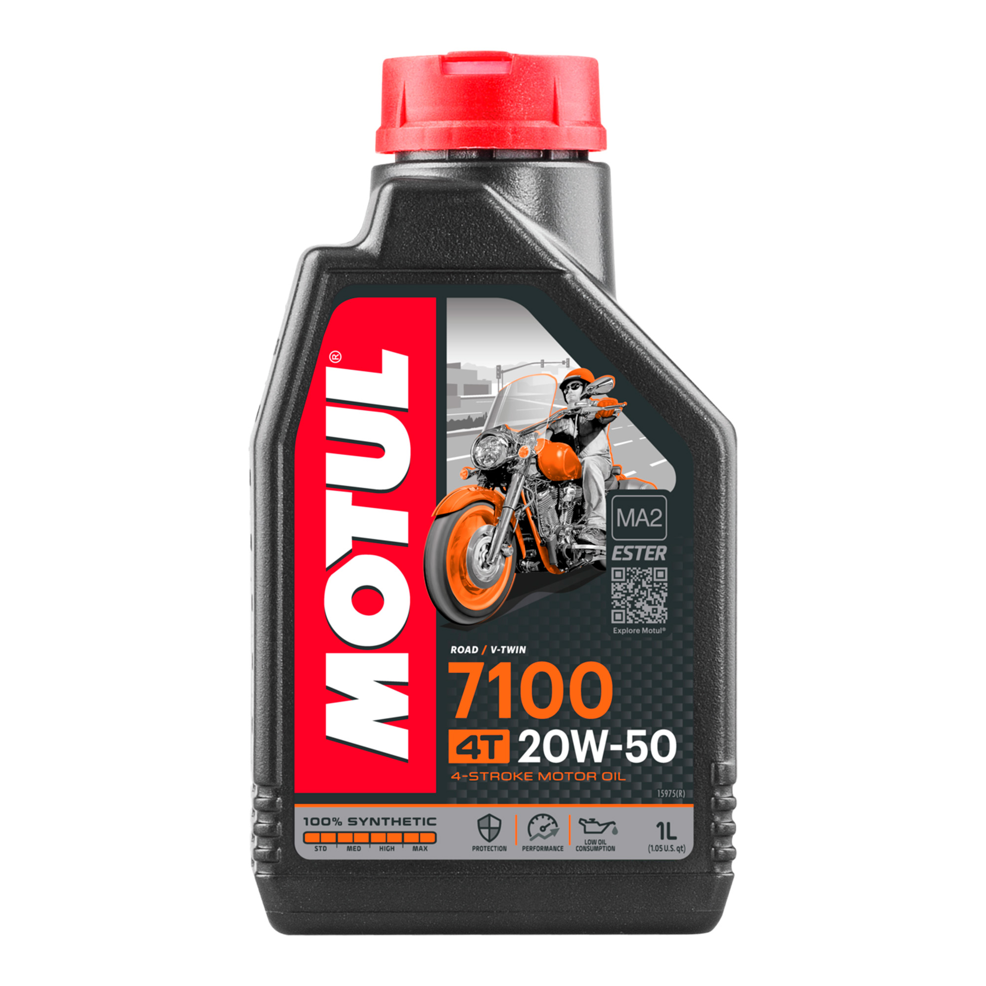 ACEITE PARA MOTOR A GASOLINA 4 TIEMPOS MOTUL 7100 20W50 1L SINTETICO