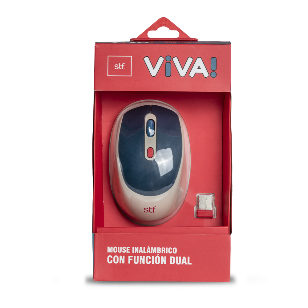 Mouse Inalámbrico Viva Stf Color Azul 