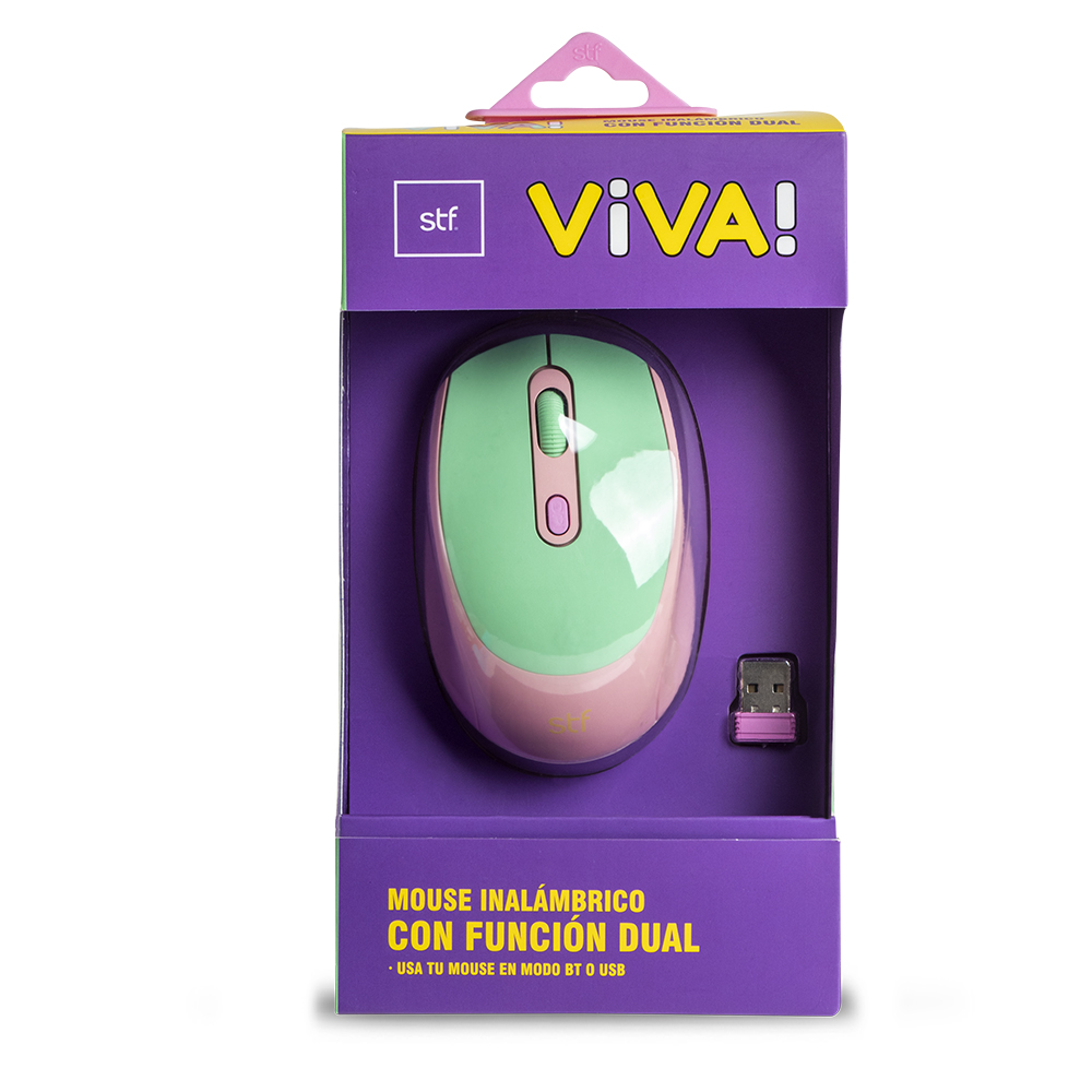 Mouse Inalámbrico Viva Stf Color Rosa