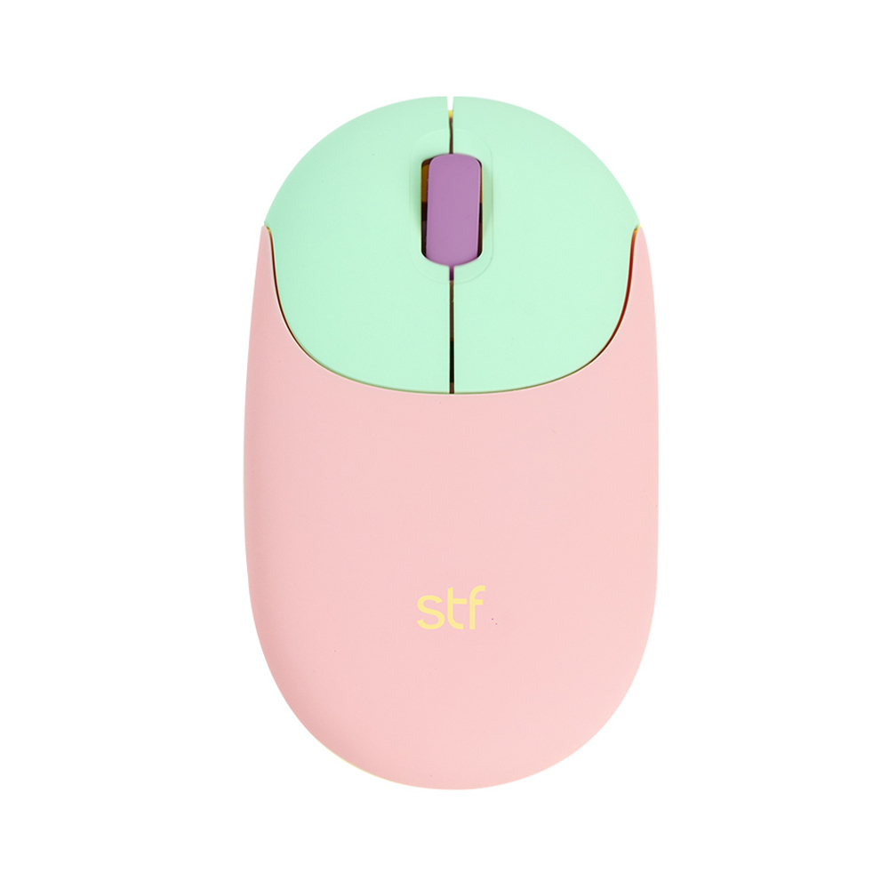 Combo Teclado y Mouse Inalámbrico Viva Stf Color Rosa