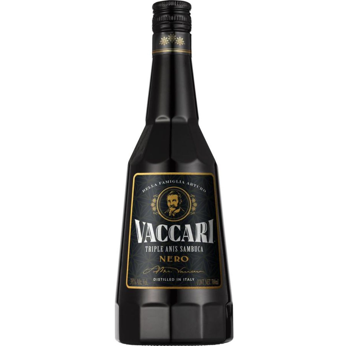 Licor Sambuca Vaccari Black 700 mL
