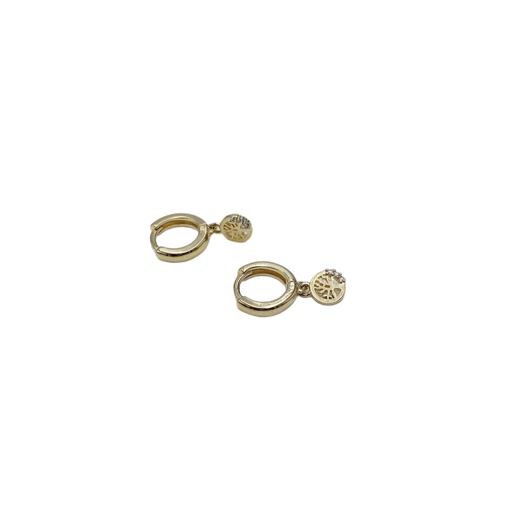 Arracadas grandes y delgadas- Baño de oro 18k- Aretes dorados