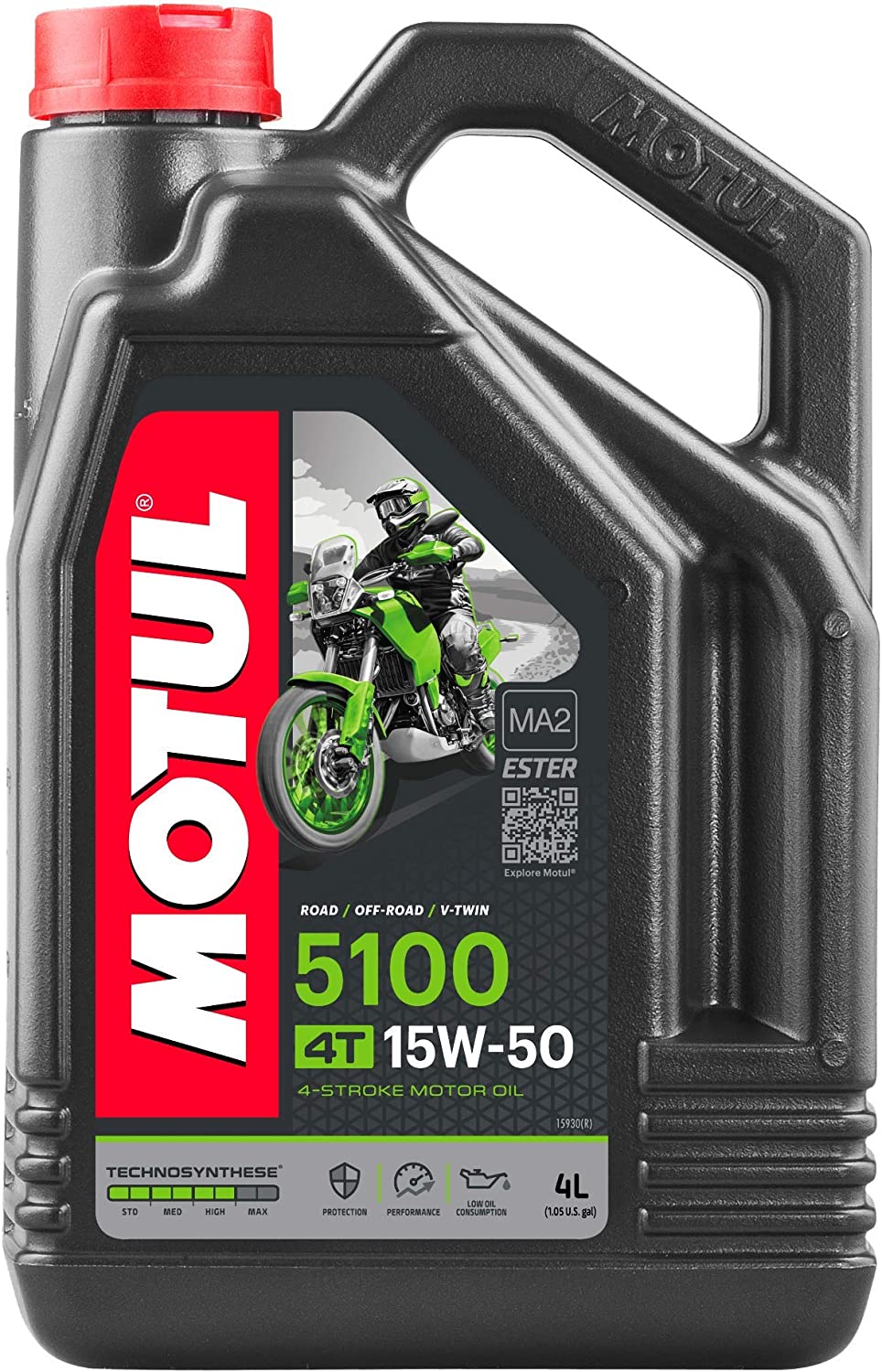 ACEITE PARA MOTOR A GASOLINA 4 TIEMPOS MOTUL 5100 15W50 4L TECHNOSYNTHESE