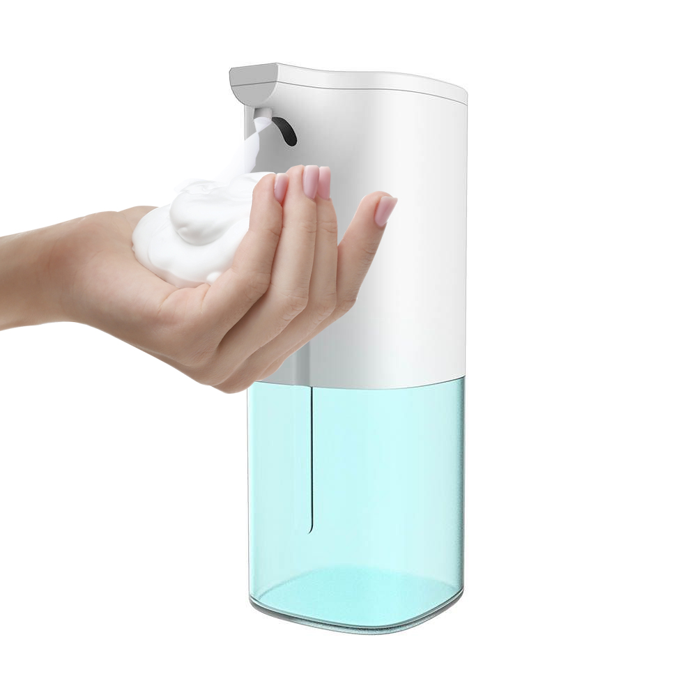 Dispensador de jabon automatico Soap Dispenser portátil sin Contacto eléctrico con Sensor de Movimiento Ideal para despachador de jabón líquido jabón Espuma para Cocina baño Oficina