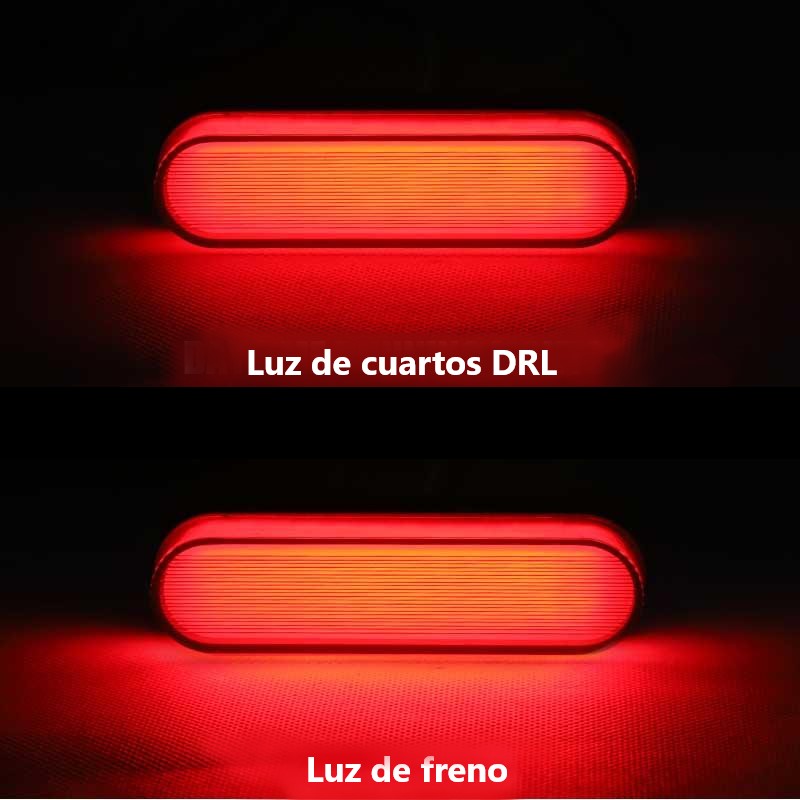 Stop Led Moto Auto Camión Led Neon Rojo Stop DRL Universal