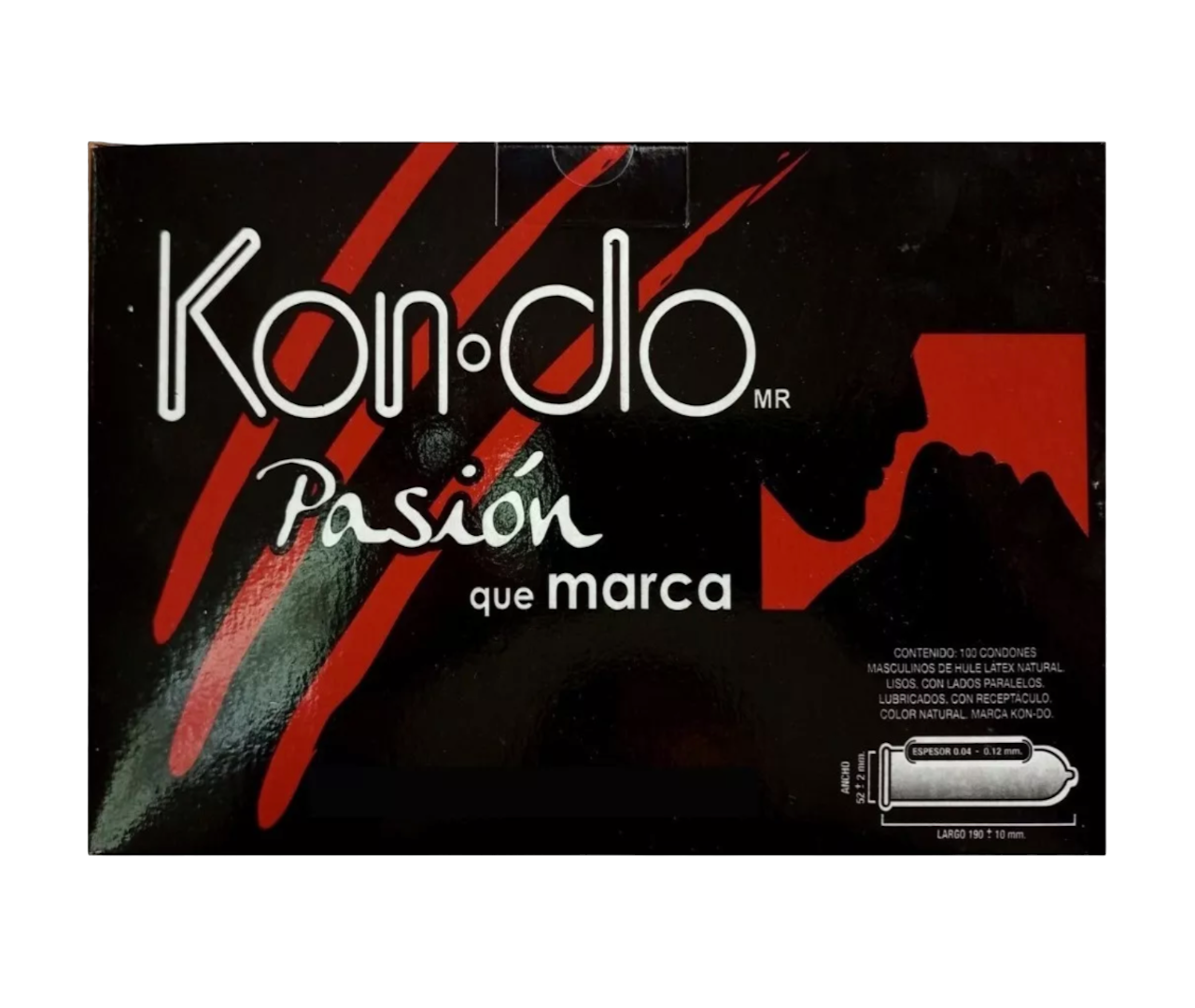 Caja De Condones Látex Kondo Pasión Con 100 Piezas 